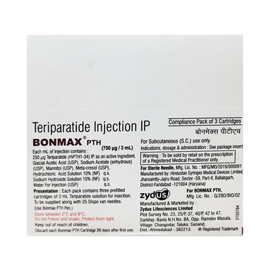 Bonmax PTH Injection (3ml Each)