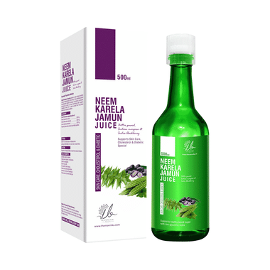 Mannika Naturals Neem Karela Jamun Juice (500ml Each)