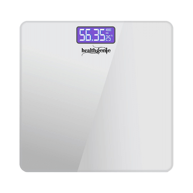 Healthgenie 3376 Electronic Digital Weighing Machine Silver