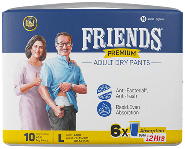 Carent Premium Anti Bacterial Rash Free Adult Diaper Unisex all