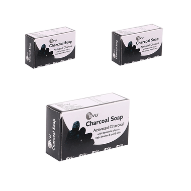 Alloes Activated Charcoal Soap (75gm Each)