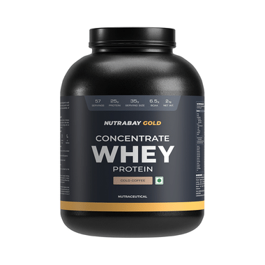 Nutrabay Whey Concentrate Protein For Muscle Recovery | No Added  Powder Cold Coffee