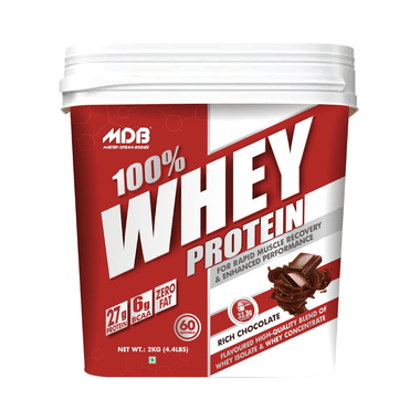 MDB Master Dream Bodies 100% Whey Protein Powder Rich Chocolate