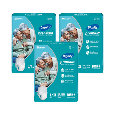 Dignity Premium Pull-Ups Diaper (10 Each) L-XL