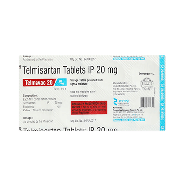 Telmavac 20 Tablet