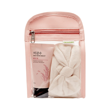 The Face Shop Rice Water Bright Foaming Cleanser, Face Wash For Glowing Skin & Even Skin Tone