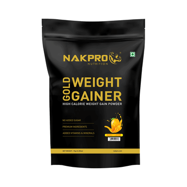 Nakpro Nutrition Gold Weight Gainer Powder Mango