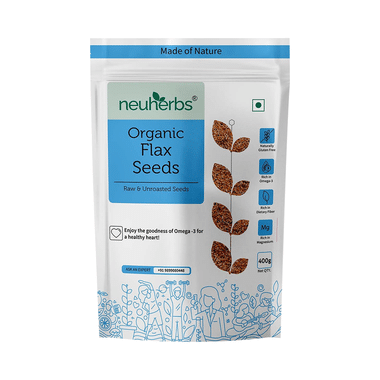 Neuherbs Flax Seeds With Omega 3 For Healthy Heart | Gluten Free