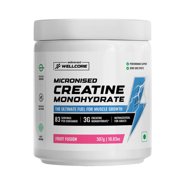 Wellcore Micronised Creatine Monohydrate Powder Fruit Fusion