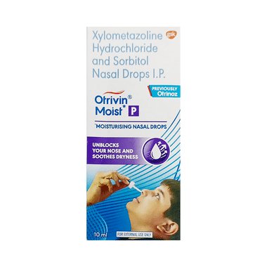 Otrivin Moisturising Paediatric Nasal Drops | For Blocked Nose & Dryness