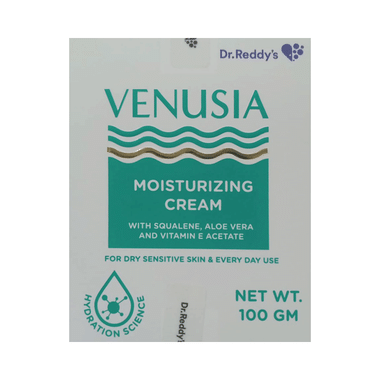 Venusia Moisturizing Cream with Squalene, Aloe Vera & Vitamin E | Face Care Product for Dry & Sensitive Skin