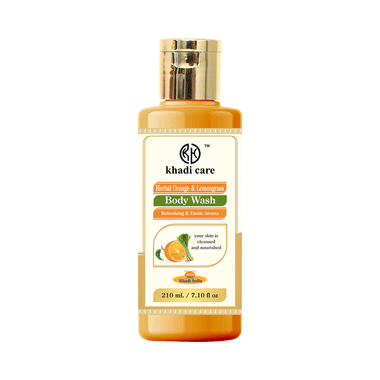 Khadi Care Herbal Orange And Lemongrass Body Wash