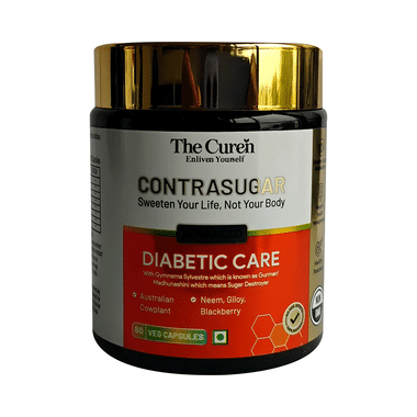 The Curen ContraSugar Diabetic Care Capsule - Gymnema, Neem, Karela, Amla | Glycemic Management |