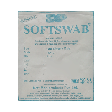 Softswab Gauze Swab 10cm X 10cm