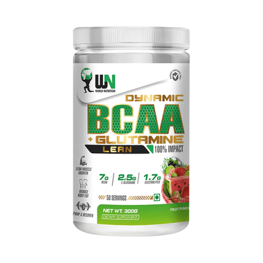 WN World Nutrition Dynamic BCAA + Glutamine Lean Fruit Punch