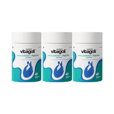 Vitagoli Pre & Probiotics + Algal DHA Gummies (30 Each) Mixed Berry