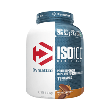 Dymatize Nutrition ISO 100 Hydrolyzed 100% Whey Protein Isloate Powder Chocolate Peanut Butter