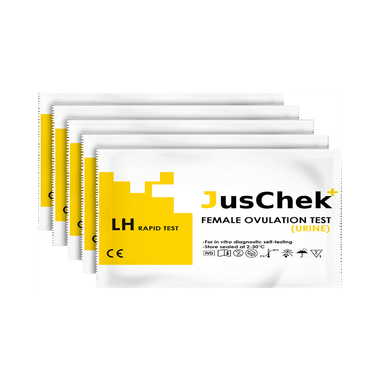 JusChek+ Ovulation Detection Kit To Identify Fertility Days For Pregnancy