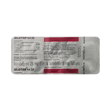 Silotrif M 25mg/8mg Tablet