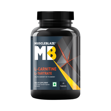 MuscleBlaze L-Carnitine L-Tartrate | For Fat Metabolism, Energy & Performance | Capsule