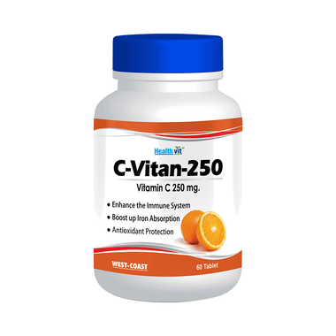 HealthVit C-Vitan 250 Vitamin C 250mg Orange Tablet