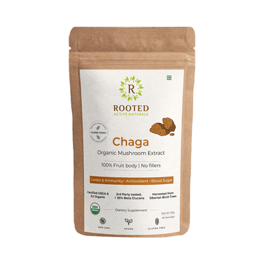 Rooted Active Naturals Chaga Mushroom Extract Powder