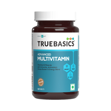 TrueBasics Advanced Multivitamins With Minerals | For Immunity, Energy & Antioxidant Support | Tablet