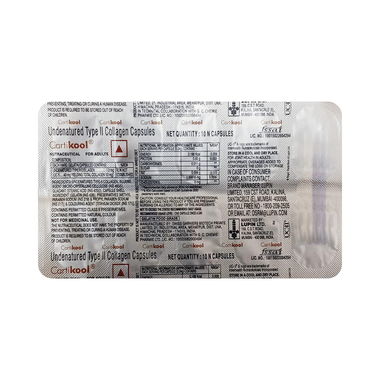 Cartikool Undenatured Type II Collagen Capsule