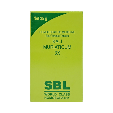 SBL Kali Muriaticum Biochemic Tablet 3X