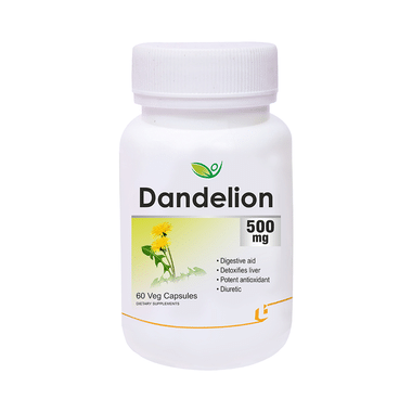 Biotrex  Dandelion 500 Mg Veg Capsule