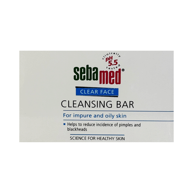 Sebamed Clear Face Cleansing Bar For Acne Prone Skin | Combats Pimples & Blackheads