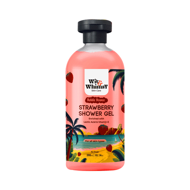 Wit and Whimsy Bubble Bounce Shower Gel Strawberry