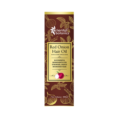 Oriental Botanics Red Onion Hair Oil With Comb Applicator