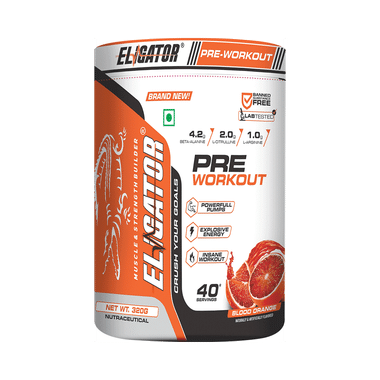 Eligator Pre Workout Powder Orange