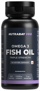 Nutrabay Pro Omega 3 Fish Oil Triple Strength Capsule