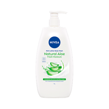Nivea Rich Lather Natural Aloe Body Wash