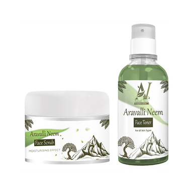 Aravalli Neem Combo Pack Of Face Scrub 100gm & Toner 100ml