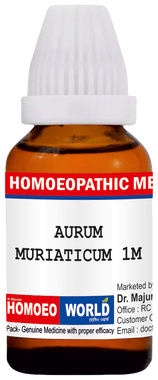 Dr. Majumder Homeo World Aurum Muriaticum Dilution 1M Dr. Majumder Homeo World Aurum Muriaticum Dilution 1M