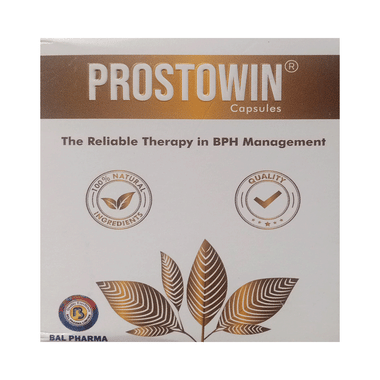 Prostowin Capsules | Aid In Bladder Relief, Urinary Flow, Prostate Enlargement, Inflammation,Burning