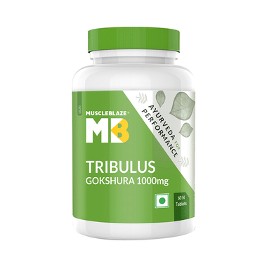 MuscleBlaze Tribulus Gokshura 1000mg Tablet | For Muscle Gain & Vitality