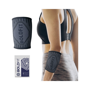 Boldfit Sleeves Support Wrist Band Black Medium