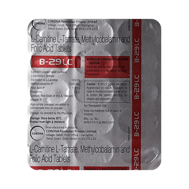 B 29 LC Tablet