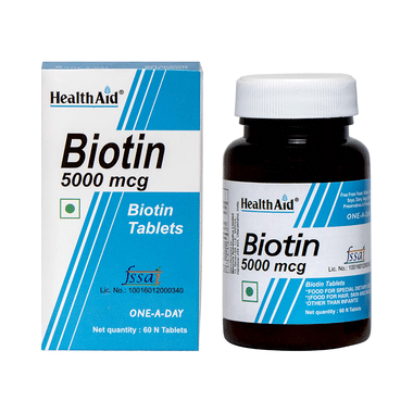 HealthAid  Biotin 5000 µg  Tablet