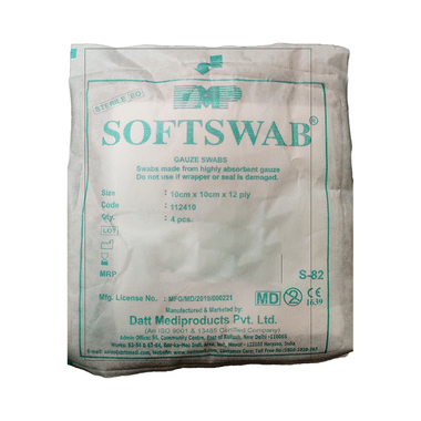 Softswab Gauze Swab 10cm X 10cm