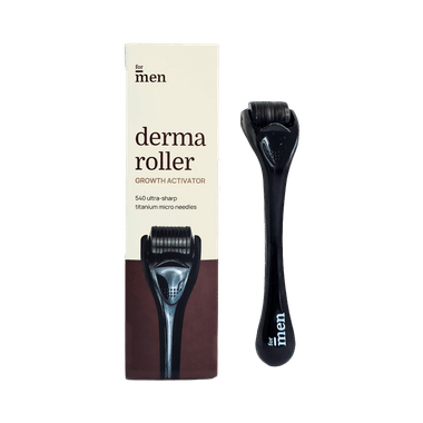 For Men Growth Activator Derma Roller 540 Titanium Micro Needles | For Men & Women