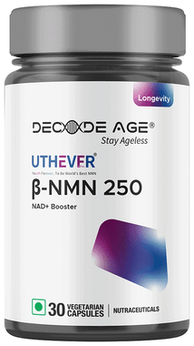 Decode Age Uthever β-NMN 250 Vegetarian Capsule for Improve Muscle Strength & Neurological Function