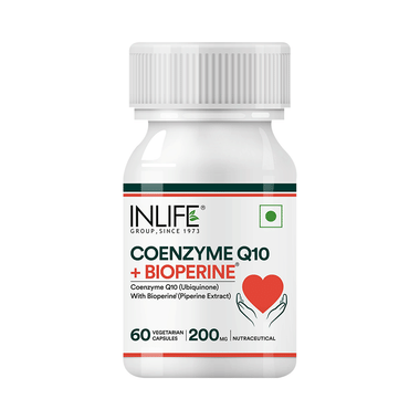 Inlife Coenzyme Q10 & Bioperine | Veg Capsule for Heart Health