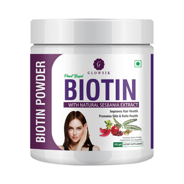 Glowsik Plant Based Biotin Powder