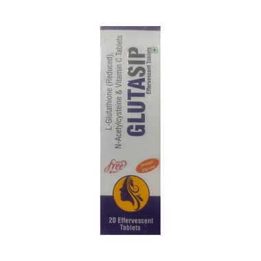 Glutasip Effervescent Tablet Orange Sugar Free