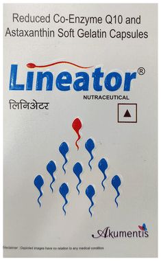 Lineator Astaxanthin & Reduced Coenzyme Q10 Capsule | For Sexual Wellness